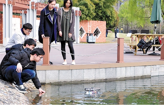 杭電大學生造水質監測機器人 助力污染治理